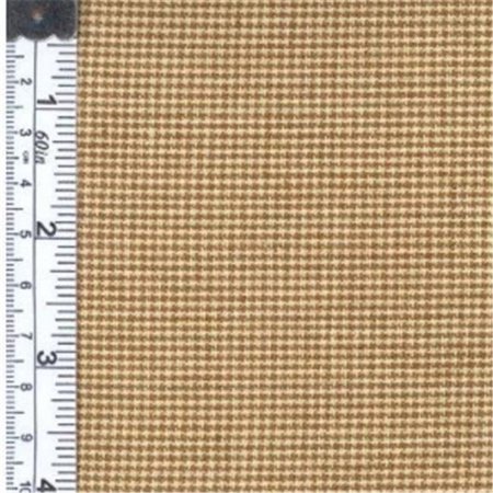 TEXTILE CREATIONS Textile Creations 152 Rustic Woven Fabric; Fine Check Khaki And Natural; 15 yd. 152